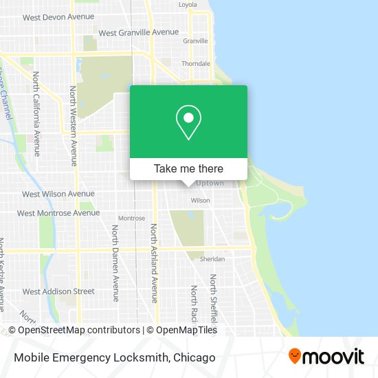 Mobile Emergency Locksmith map