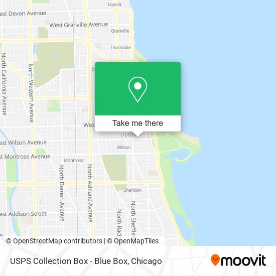 USPS Collection Box - Blue Box map