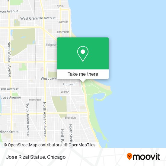 Mapa de Jose Rizal Statue