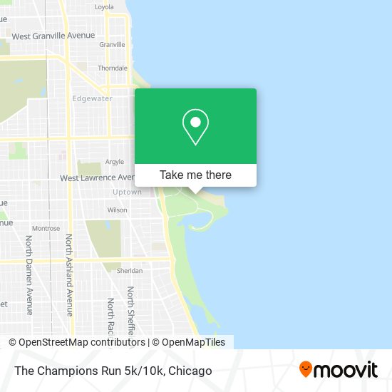 The Champions Run 5k/10k map