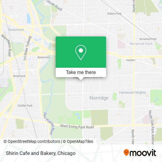 Shirin Cafe and Bakery map