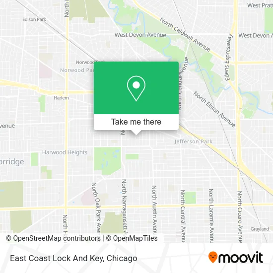 East Coast Lock And Key map