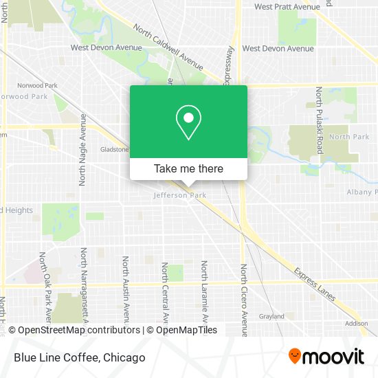 Blue Line Coffee map