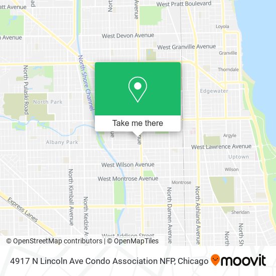 Mapa de 4917 N Lincoln Ave Condo Association NFP
