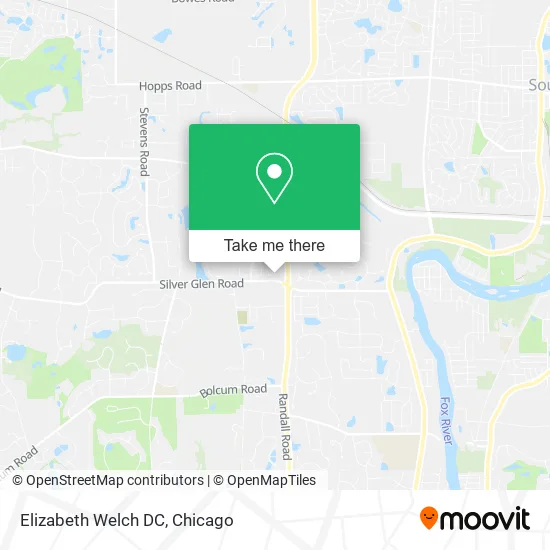 Mapa de Elizabeth Welch DC