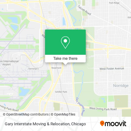Gary Interstate Moving & Relocation map