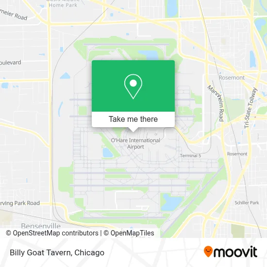 Billy Goat Tavern map