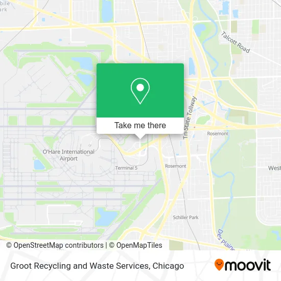 Groot Recycling and Waste Services map