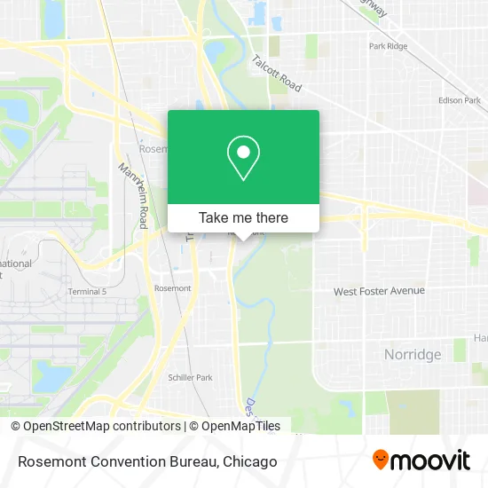Rosemont Convention Bureau map