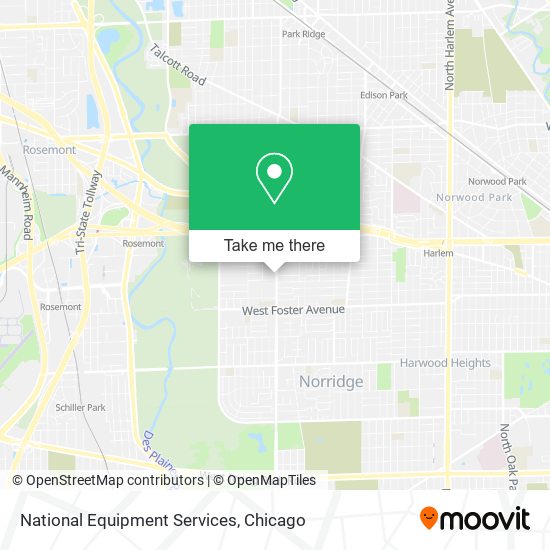 National Equipment Services map