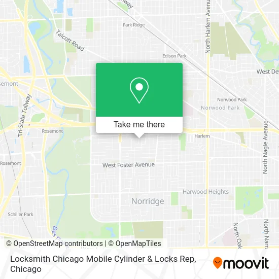 Locksmith Chicago Mobile Cylinder & Locks Rep map