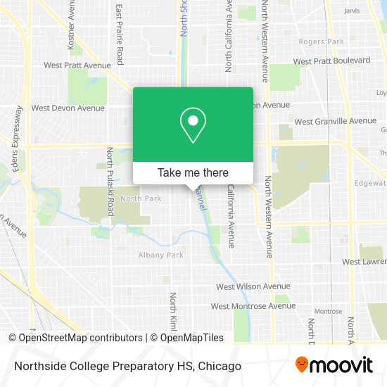 Mapa de Northside College Preparatory HS