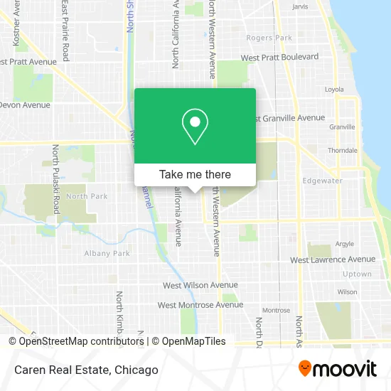 Caren Real Estate map