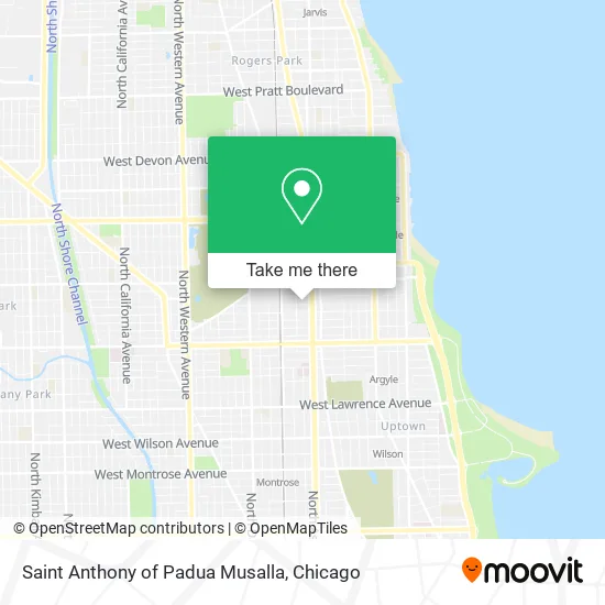 Saint Anthony of Padua Musalla map