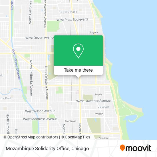 Mapa de Mozambique Solidarity Office