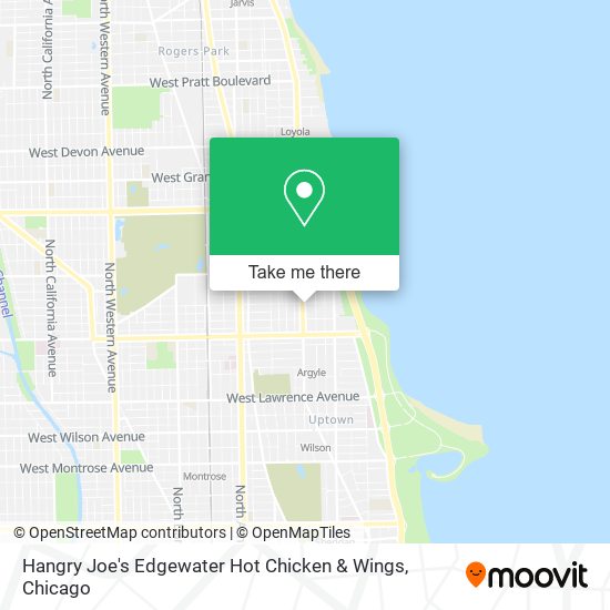 Hangry Joe's Edgewater Hot Chicken & Wings map