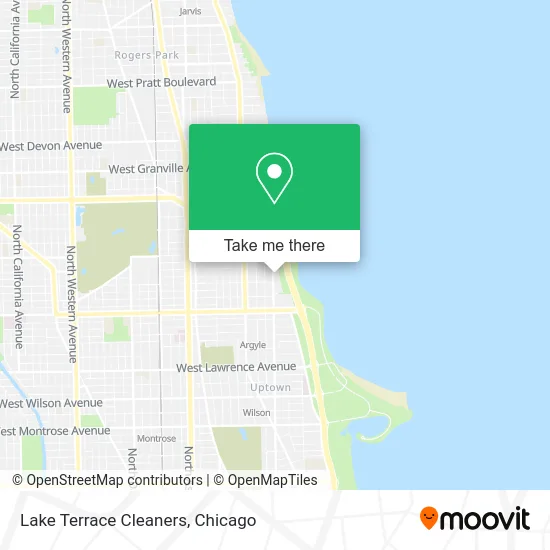 Lake Terrace Cleaners map