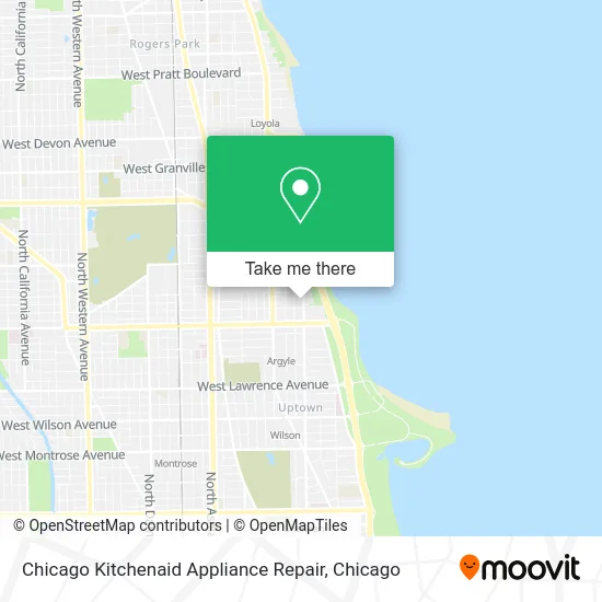 Chicago Kitchenaid Appliance Repair map