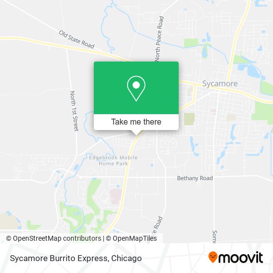 Sycamore Burrito Express map