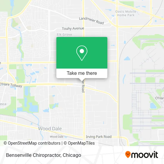 Bensenville Chiropractor map