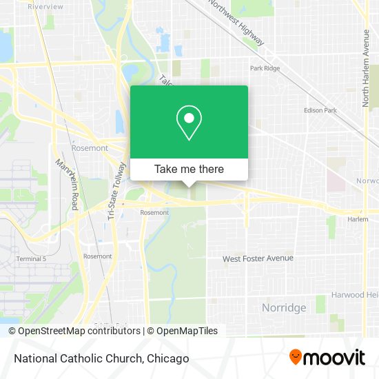 National Catholic Church map