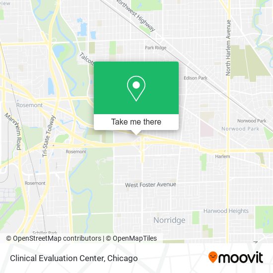 Clinical Evaluation Center map