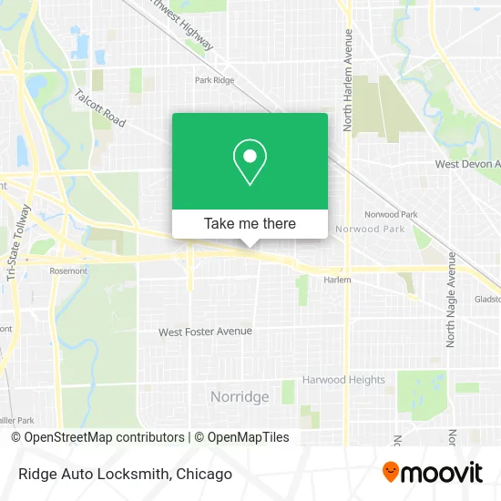 Ridge Auto Locksmith map