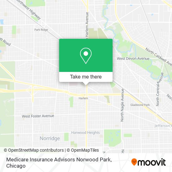 Medicare Insurance Advisors Norwood Park map