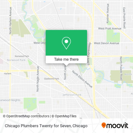 Mapa de Chicago Plumbers Twenty for Seven