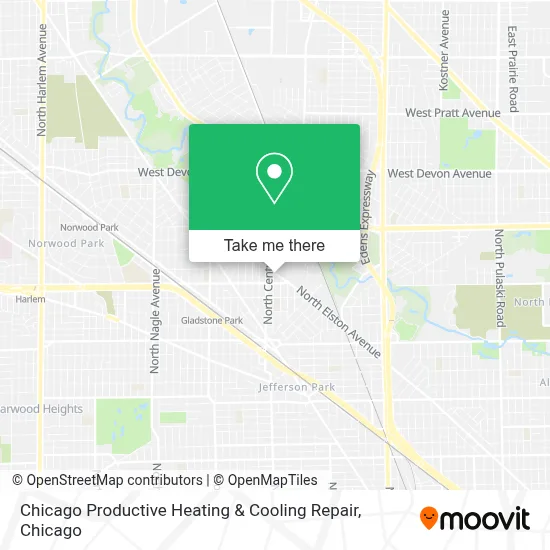 Chicago Productive Heating & Cooling Repair map