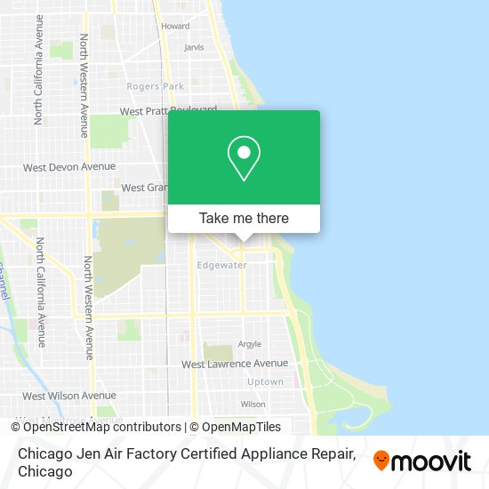 Chicago Jen Air Factory Certified Appliance Repair map