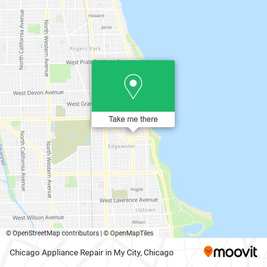 Chicago Appliance Repair in My City map