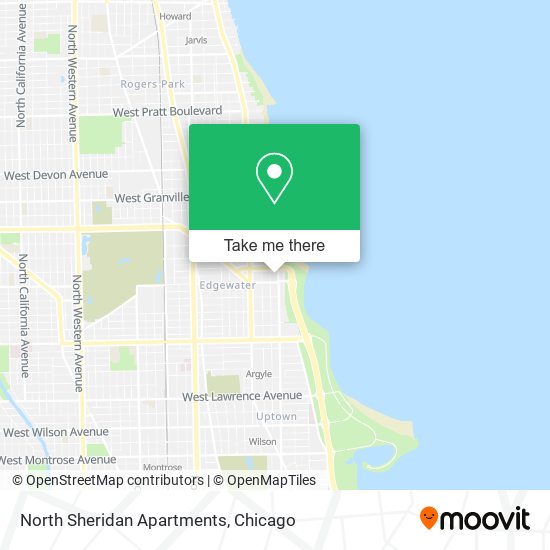 Mapa de North Sheridan Apartments