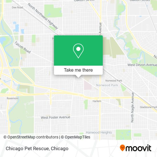 Chicago Pet Rescue map