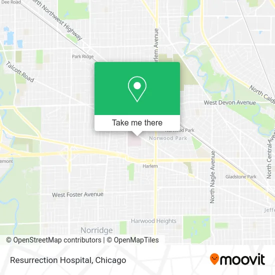 Resurrection Hospital map