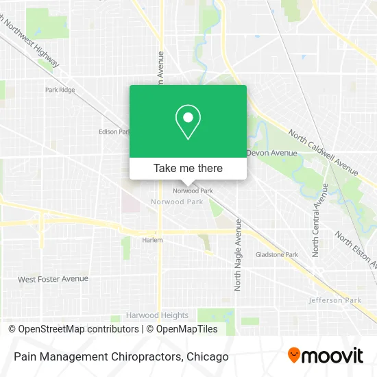 Pain Management Chiropractors map