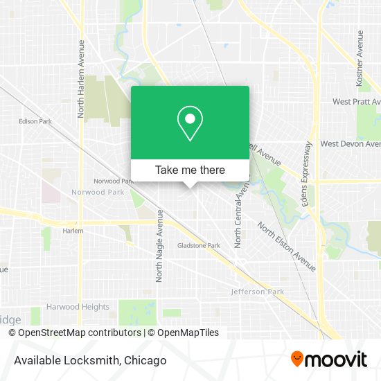 Mapa de Available Locksmith