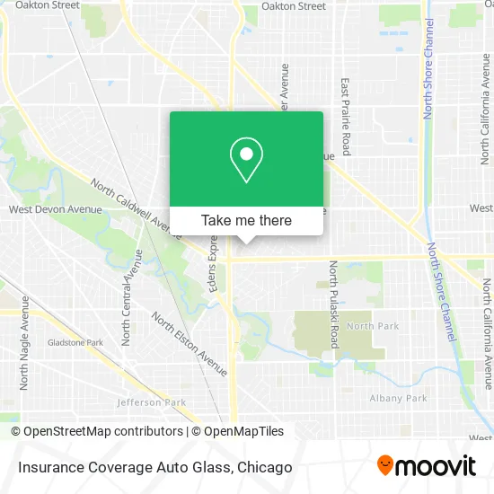 Mapa de Insurance Coverage Auto Glass
