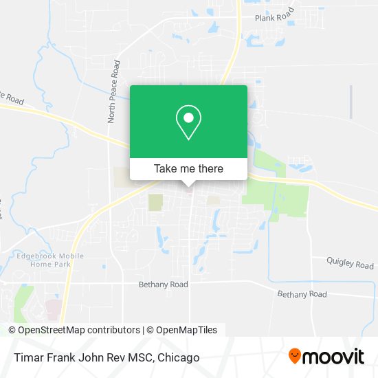 Timar Frank John Rev MSC map