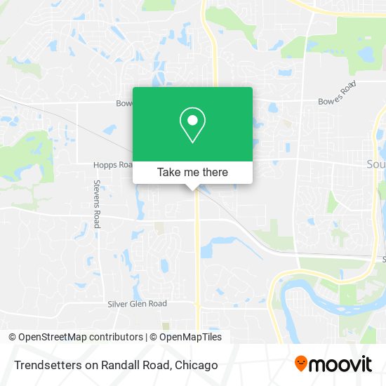 Trendsetters on Randall Road map
