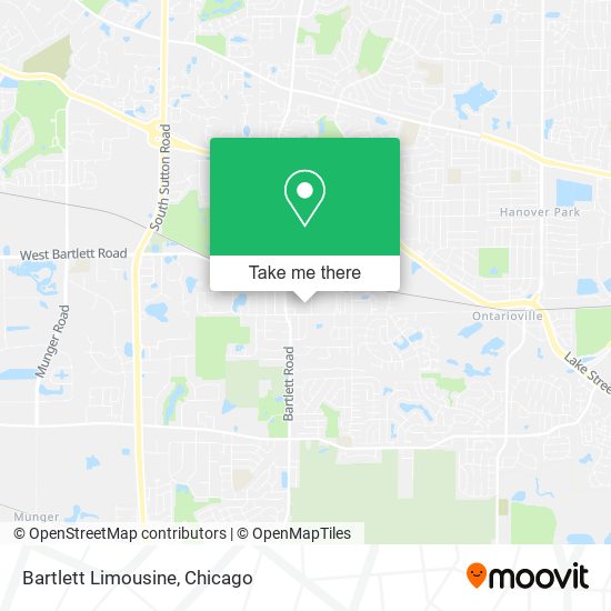 Bartlett Limousine map