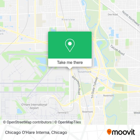 Mapa de Chicago O'Hare Interna