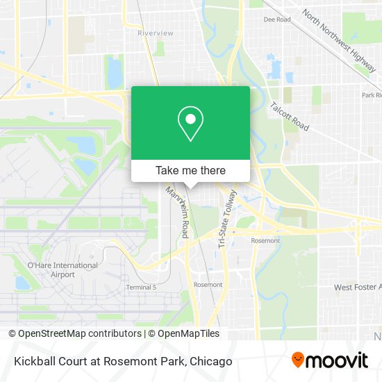 Kickball Court at Rosemont Park map