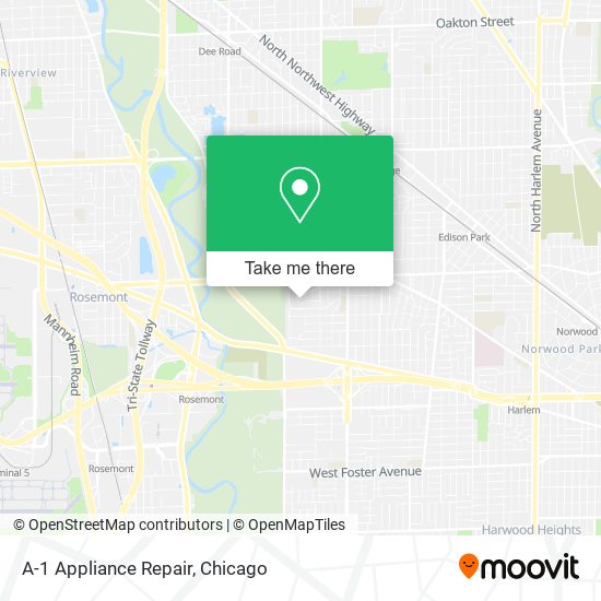Mapa de A-1 Appliance Repair