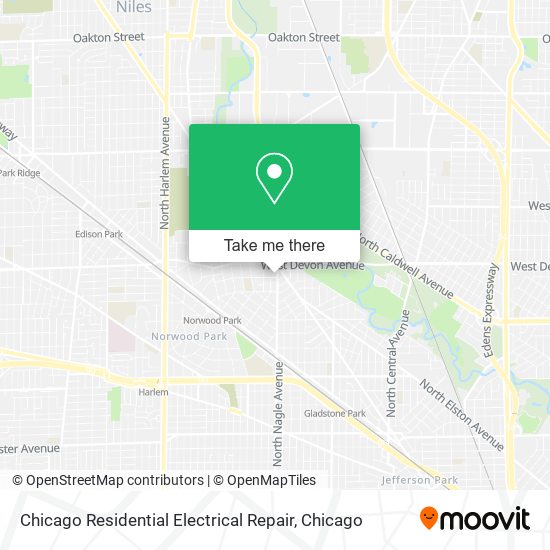 Chicago Residential Electrical Repair map