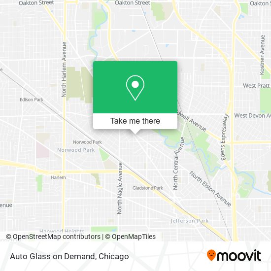 Auto Glass on Demand map