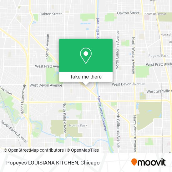 Mapa de Popeyes LOUISIANA KITCHEN