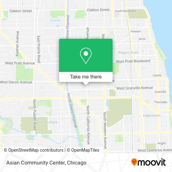 Asian Community Center map