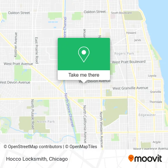 Hocco Locksmith map