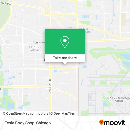 Mapa de Tesla Body Shop